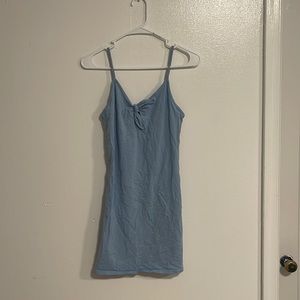 Forever 21 pastel baby blue key hole dress